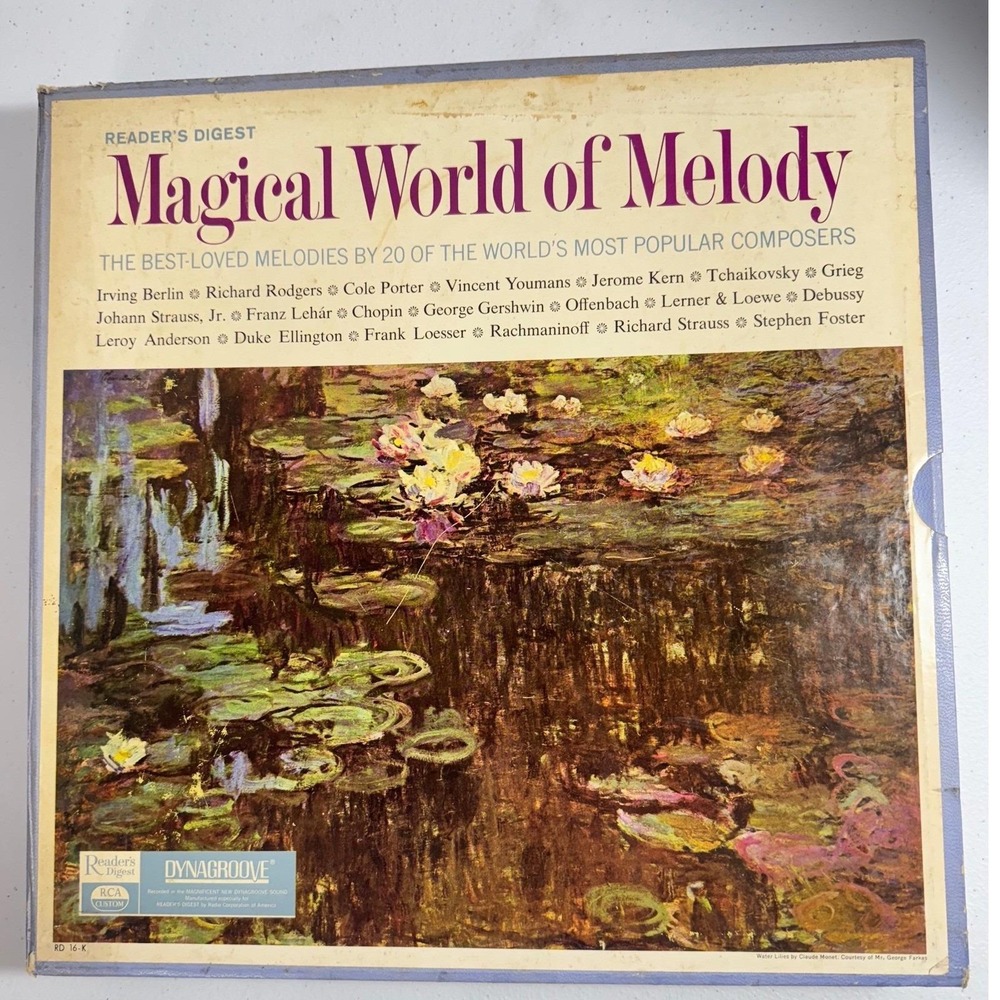 VTG 60s Readers Digest Magical World of Melody 10 LP Vintage Vinyl Record Set